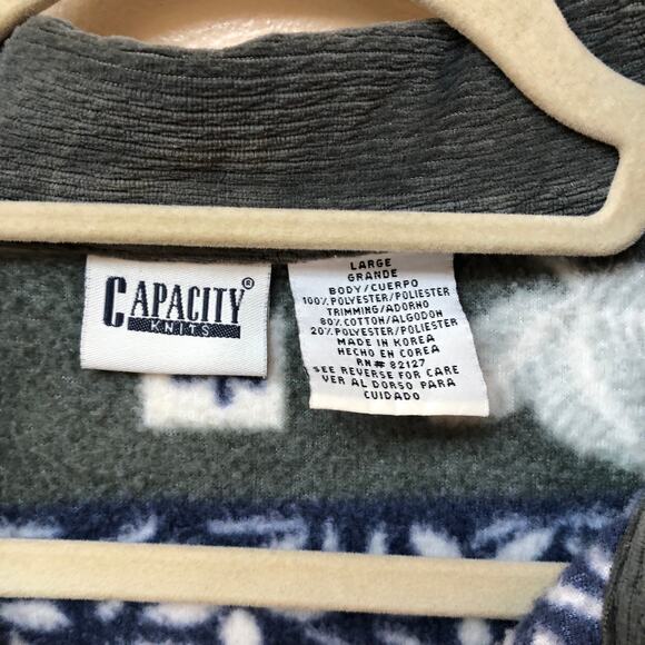 Capacity Knits Fleece Shirt Jacket Women's Large - Picture 8 of 12